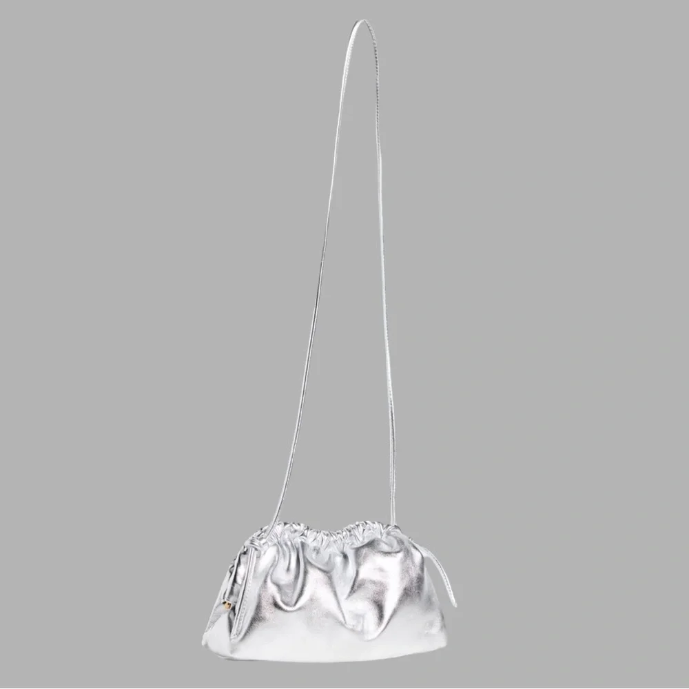 Mansur Gavriel Mini Cloud Clutch - Silver - Picture 3 of 11
